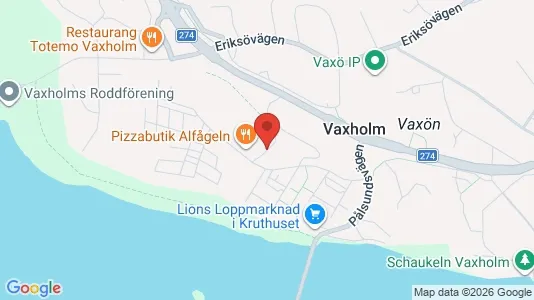 Lägenheter till salu i Vaxholm - kort over placeringen
