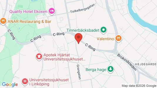 Lägenheter till salu i Linköping - kort over placeringen