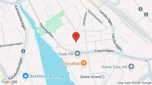 Lägenheter till salu i Sundbyberg - kort over placeringen