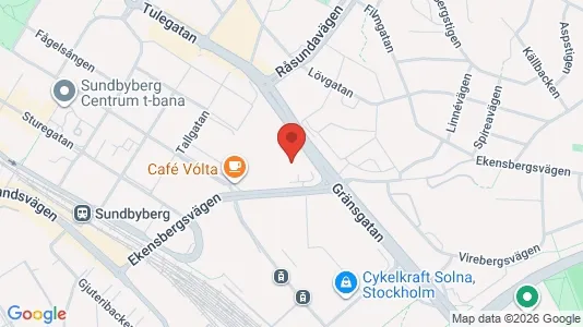 Lägenheter till salu i Sundbyberg - kort over placeringen