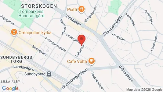Lägenheter till salu i Sundbyberg - kort over placeringen