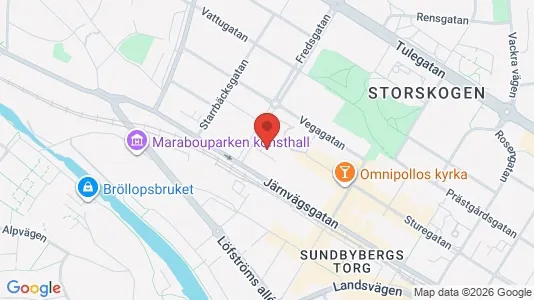 Lägenheter till salu i Sundbyberg - kort over placeringen