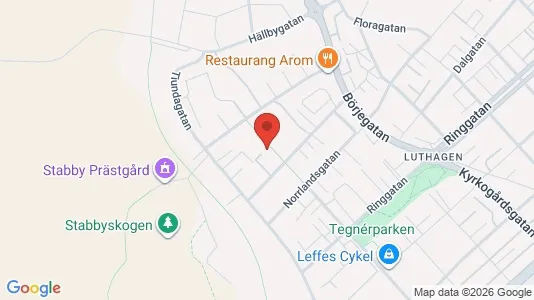 Lägenheter till salu i Uppsala - kort over placeringen