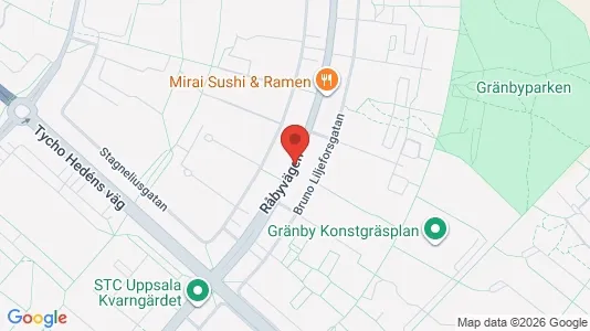 Lägenheter till salu i Uppsala - kort over placeringen