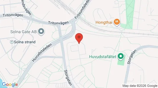 Lägenheter till salu i Solna - kort over placeringen