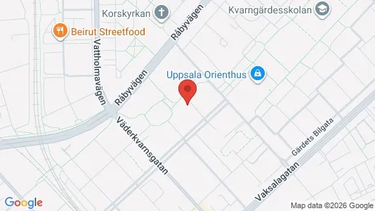 Lägenheter till salu i Uppsala - kort over placeringen