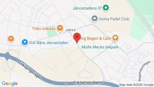 Lägenheter till salu i Solna - kort over placeringen