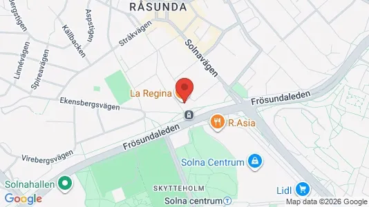 Lägenheter till salu i Solna - kort over placeringen