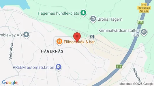 Lägenheter till salu i Täby - kort over placeringen