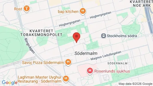 Lägenheter till salu i Södermalm - kort over placeringen