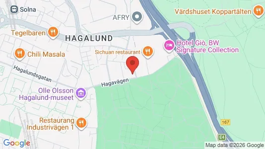 Lägenheter till salu i Solna - kort over placeringen