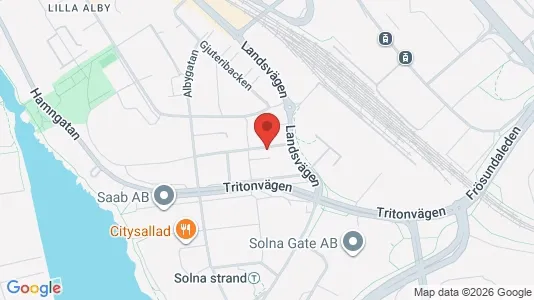 Lägenheter till salu i Sundbyberg - kort over placeringen