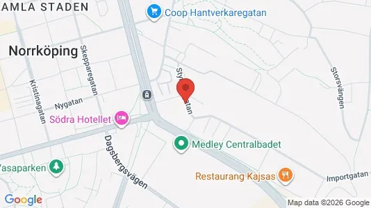 Lägenheter till salu i Norrköping - kort over placeringen