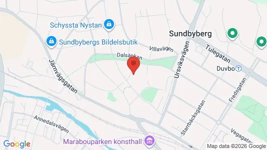 Lägenheter till salu i Sundbyberg - kort over placeringen