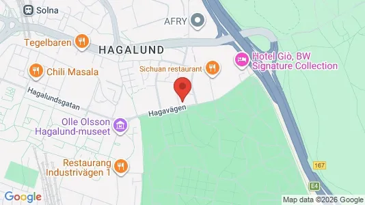 Lägenheter till salu i Solna - kort over placeringen