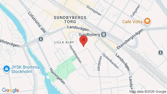 Lägenheter till salu i Sundbyberg - kort over placeringen