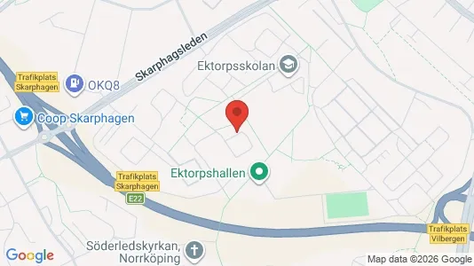 Lägenheter till salu i Norrköping - kort over placeringen