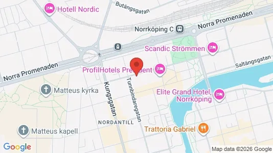 Lägenheter till salu i Norrköping - kort over placeringen