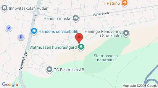Lägenheter till salu i Haninge - kort over placeringen