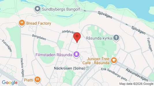 Lägenheter till salu i Solna - kort over placeringen