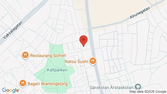 Lägenheter till salu i Uppsala - kort over placeringen