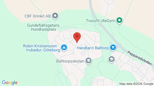 Lägenheter till salu i Mölndal - kort over placeringen