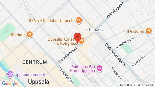 Lägenheter till salu i Uppsala - kort over placeringen