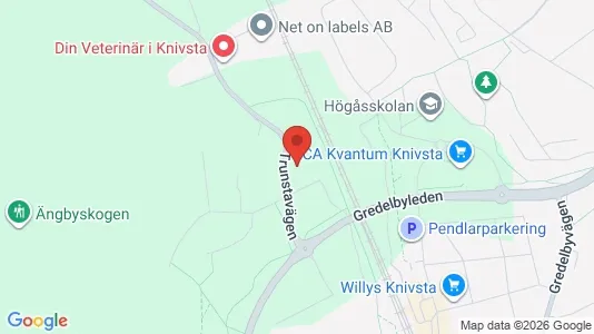 Lägenheter till salu i Knivsta - kort over placeringen