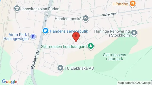 Lägenheter till salu i Haninge - kort over placeringen