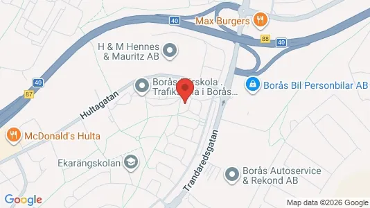 Lägenheter till salu i Borås - kort over placeringen
