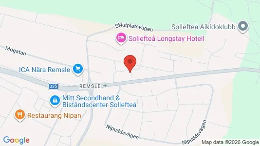 Bostadsrätter till salu i Sollefteå - kort over placeringen