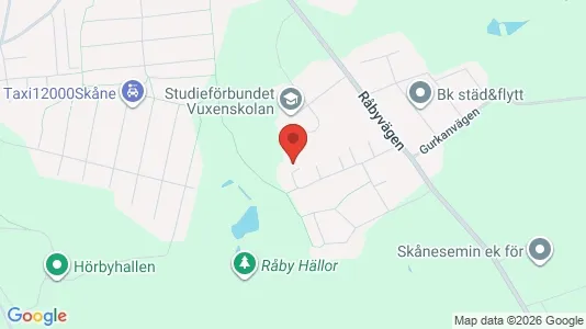 Bostadsrätter till salu i Hörby - kort over placeringen