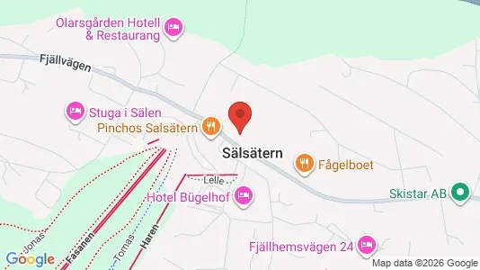 Bostadsrätter till salu i Malung-Sälen - kort over placeringen