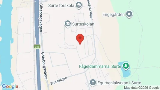 Bostadsrätter till salu i Ale - kort over placeringen