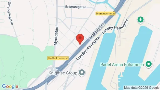 Lägenheter till salu i Lundby - kort over placeringen