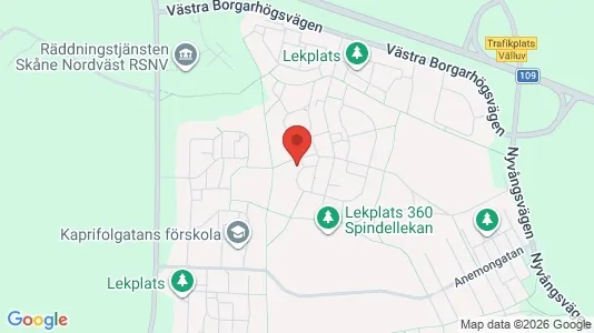 Lägenheter till salu i Helsingborg - kort over placeringen