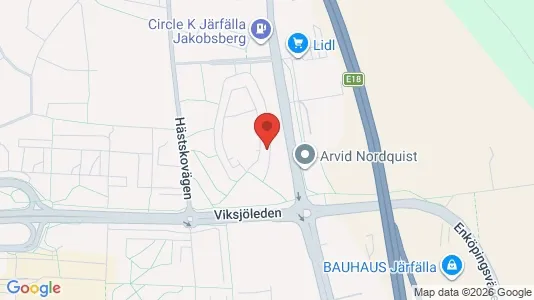Bostadsrätter till salu i Järfälla - kort over placeringen