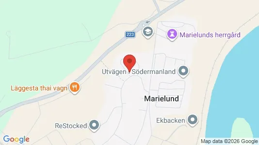 Bostadsrätter till salu i Strängnäs - kort over placeringen