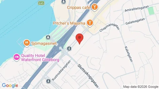 Lägenheter till salu i Göteborg Centrum - kort over placeringen