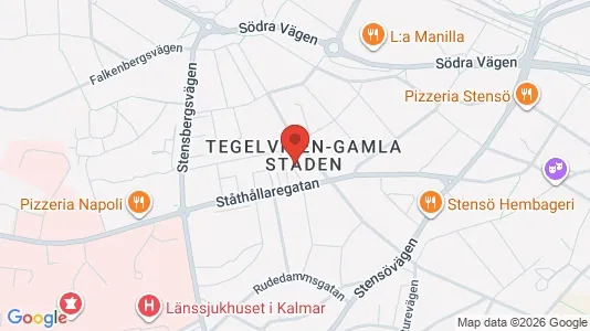 Lägenheter till salu i Kalmar - kort over placeringen