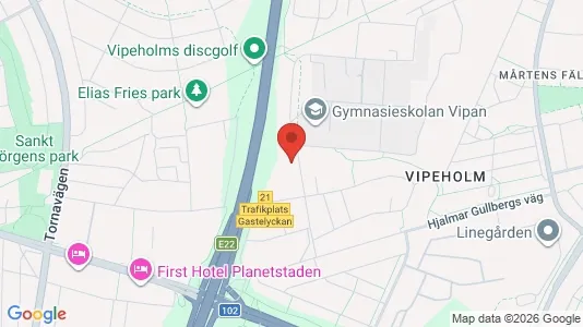 Lägenheter till salu i Lund - kort over placeringen