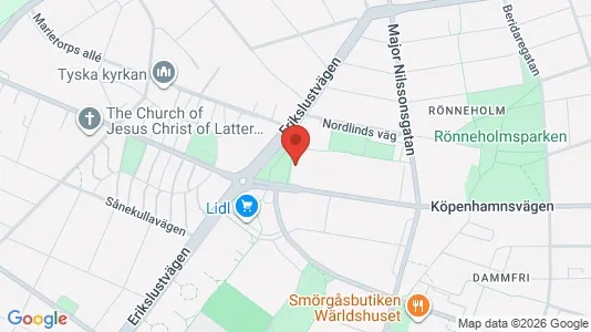 Lägenheter till salu i Malmö Centrum - kort over placeringen