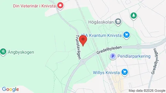 Lägenheter att hyra i Knivsta - kort over placeringen