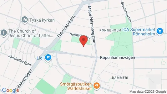 Lägenheter till salu i Malmö Centrum - kort over placeringen
