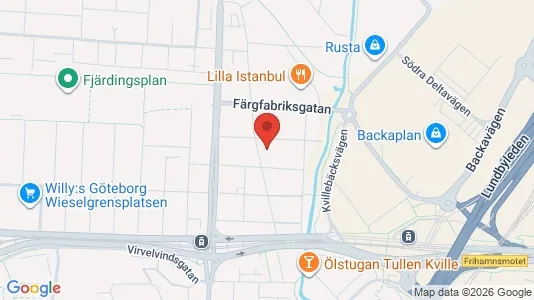 Lägenheter till salu i Lundby - kort over placeringen
