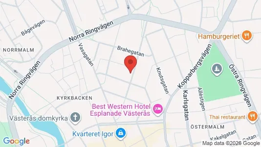 Bostadsrätter till salu i Västerås - kort over placeringen