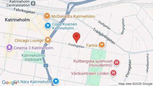 Lägenheter att hyra i Katrineholm - kort over placeringen