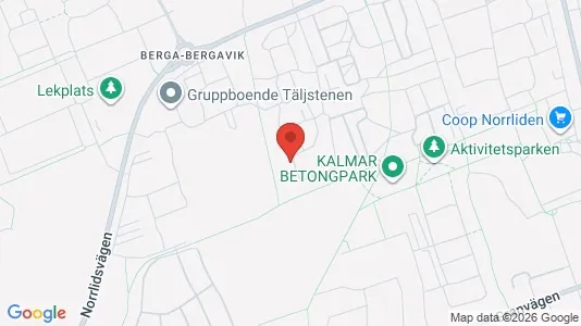 Lägenheter att hyra i Kalmar - kort over placeringen