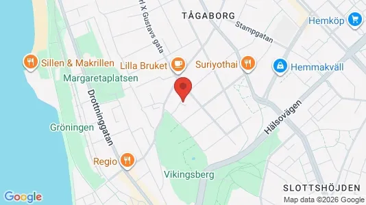 Lägenheter till salu i Helsingborg - kort over placeringen