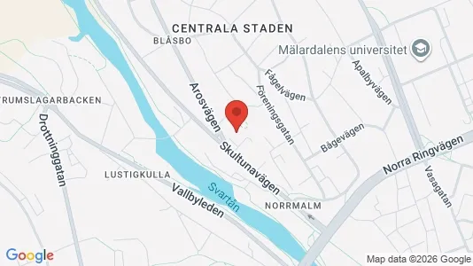 Bostadsrätter till salu i Västerås - kort over placeringen